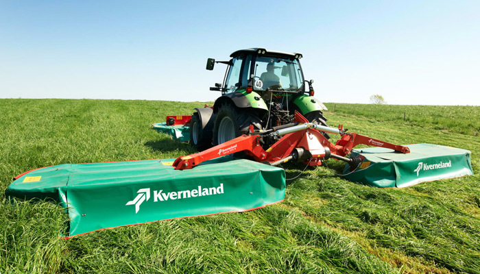 Kverneland 5087 M - 5095 M, high capacity butterfly mower combination